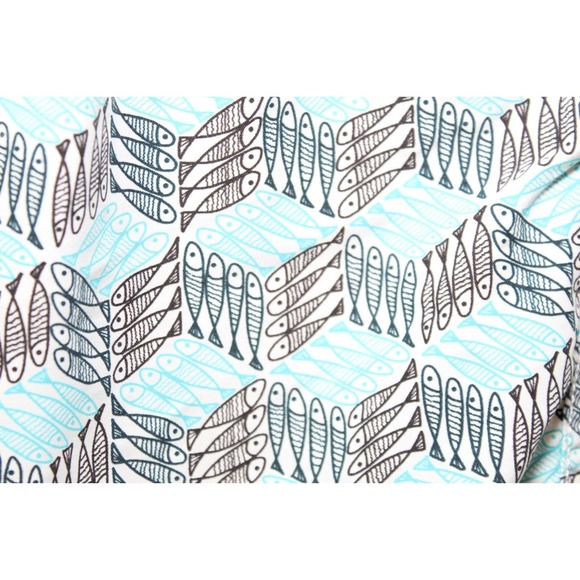 VILEBREQUIN Okoa Mini Fish Print Swim Shorts In Blue Men's Size XL H14835 - Picture 3 of 7